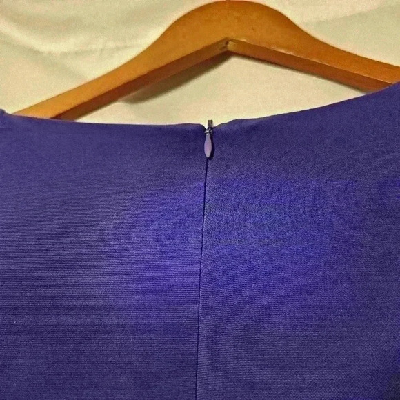 Frank Lyman Design Purple Studded Ruched Asymmetric Neckline Size 8 NWOT - Picture 5 of 7